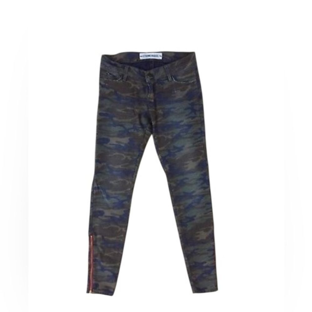 ETIENNE MARCEL Camo Printed Skinny Jeans